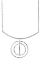 Women's Judith Jack Silver Sparkle Circle Pendant Necklace