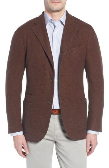 Men's Boglioli Trim Fit Wool Blazer Us / 50 Eu R - Beige