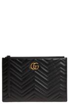 Gucci Gg Marmont Matelasse Leather Pouch -