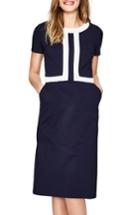 Women's Boden Colorblock A-line Dress - Blue