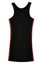 Petite Women's Topshop Rainbow Stripe Body-con Dress P Us (fits Like 10-12p) - Black