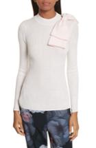 Women's Ted Baker London Nehru Bow Skinny Rib Knit Sweater - Pink