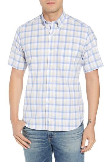 Men's Tailorbyrd Jaziel Regular Fit Check Sport Shirt - Blue