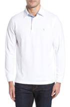 Men's Tailorbyrd Two-tone Pique Knit Polo, Size - White