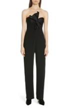 Women's Cinq A Sept Trina Bow Strapless Jumpsuit - Black