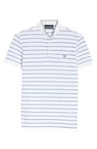Men's The Kooples Stripe Officer Polo Shirt - White