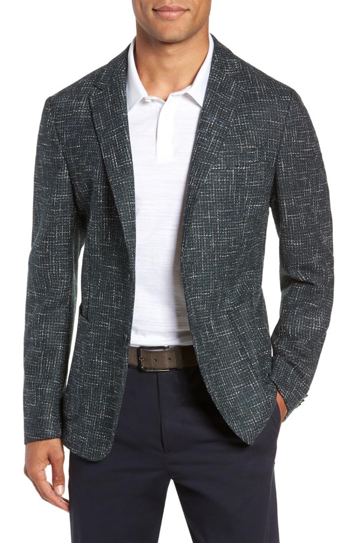 Men's Boss Nold Trim Fit Check Sport Coat