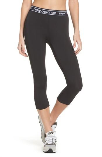 Women's New Balance Accelerate Capri Leggings - Black
