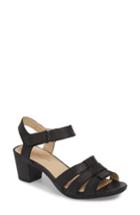 Women's Hush Puppies Masseter Quarter Strap Sandal .5 M - Black