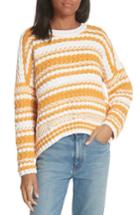 Women's Maje Modeste Chunky Stripe Sweater - Orange
