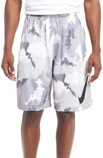 Men's Nike 'hyperspeed Topo Buzz' Camo Print Dri-fit Athletic Shorts - Grey