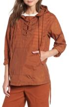 Women's Madewell Lace-up Popover Jacket, Size - Brown