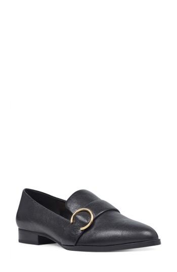 Women's Nine West Huff Loafer Flat M - Black