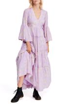 Women's Free People Carmen Tie Back Maxi Dress - Purple