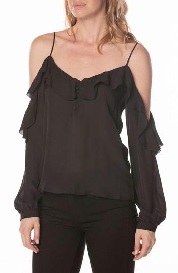 Women's Paige Arabeth Cold Shoulder Blouse - Black