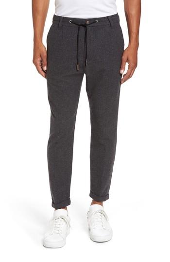 Men's Eleventy Donegal Stretch Wool Jogger Pants