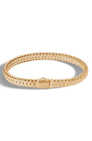 Men's John Hardy Men's 18k Small Flat Chain Bracelet