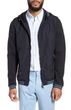 Men's Boss Sibly Slim Fit Jersey Hooded Jacket - Blue