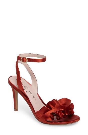 Women's Chinese Laundry Janey Ruffled Sandal .5 M - Orange