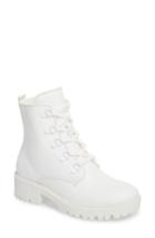 Women's Kendall + Kylie Military Boot .5 M - White