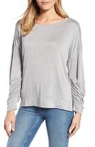 Women's Caslon Tuck Sleeve Sweatshirt - Grey