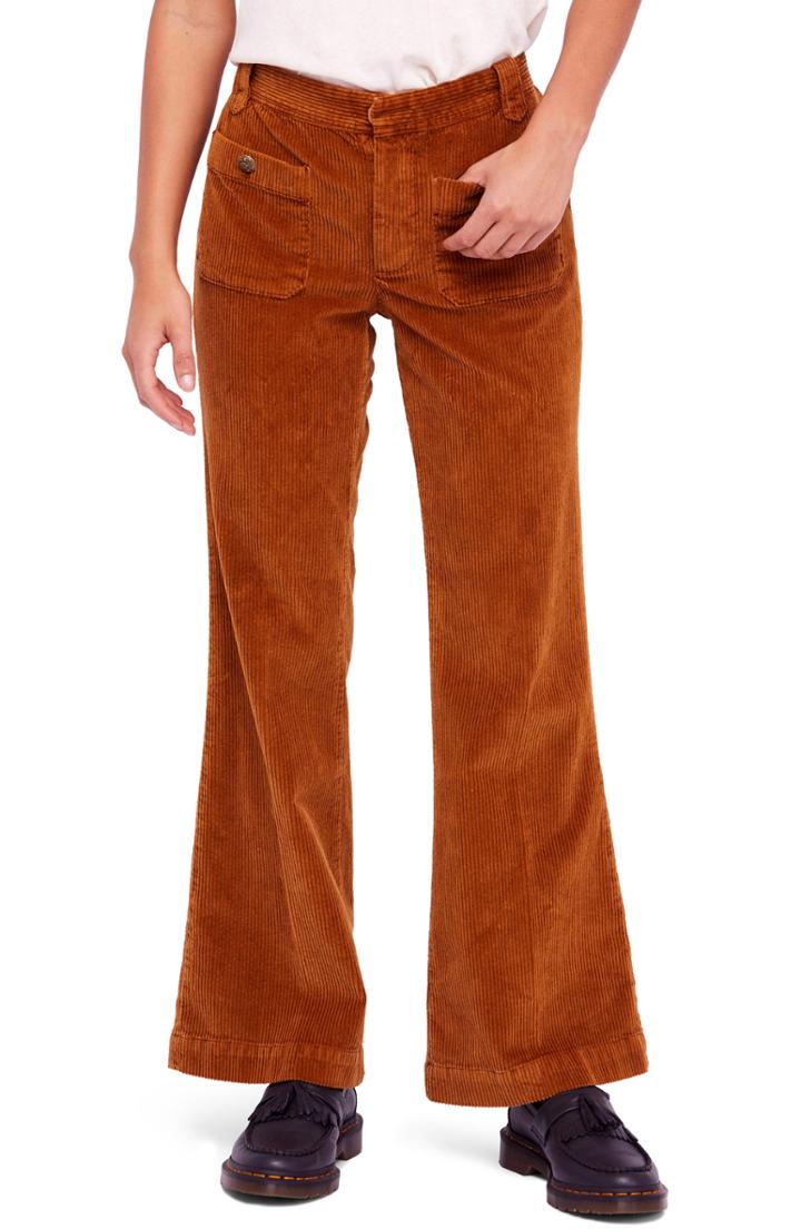 Women's Free People Flare Leg Corduroy Pants
