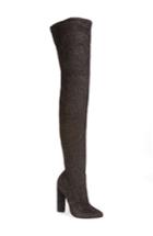 Women's Steve Madden Crystals Over The Knee Boot .5 M - Grey