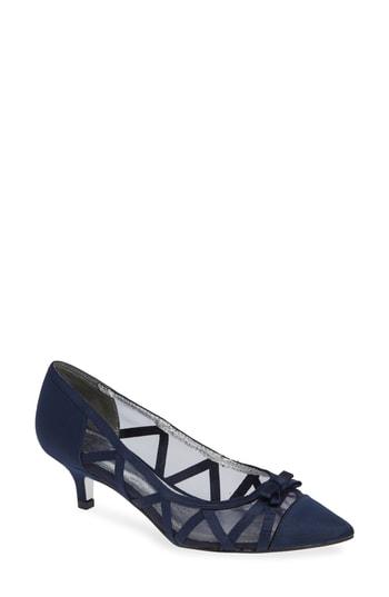 Women's Adrianna Papell Lana Cap-toe Pump .5 M - Blue