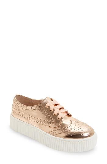 Women's Shellys London Dilys Platform Sneaker Eu - Metallic