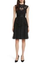 Women's Needle & Thread Daisy Shimmer Dress - Black