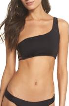 Women's Isabella Rose Paradise One-shoulder Bikini Top - Black