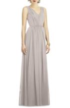 Women's After Six Bow One-shoulder Gown (similar To 14w) - Purple