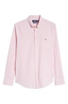 Men's Vineyard Vines Garment Dyed Oxford Slim Stretch Tucker Sport Shirt - Pink
