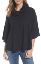 Women's Caslon Cowl Neck Sweatshirt /small - Black