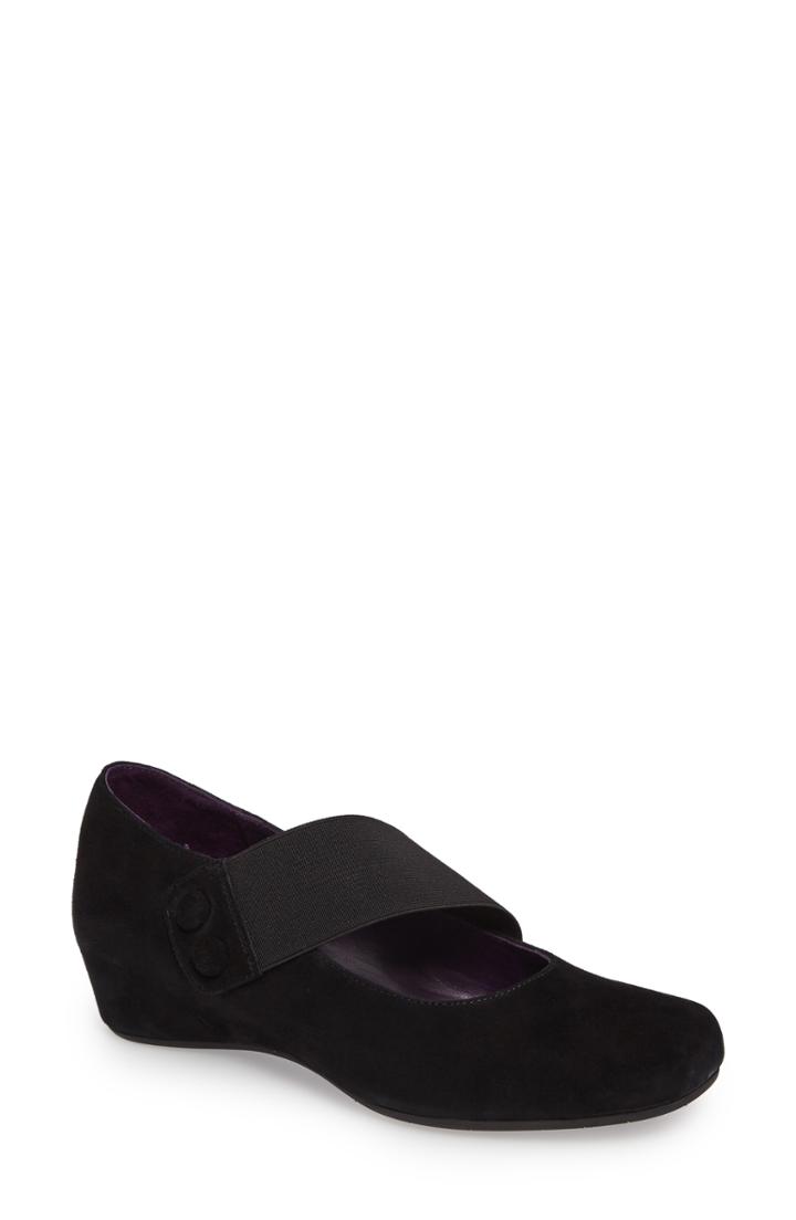 Women's Vaneli Mabel Mary Jane Wedge .5 W - Black