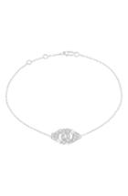 Women's Dinh Van Menottes Diamond Trace Chain Bracelet