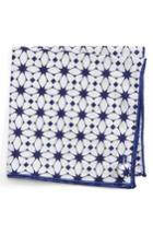 Men's Armstrong & Wilson Sunflower Cotton Pocket Square, Size - Blue