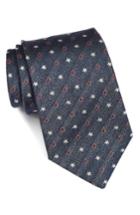 Men's John Varvatos Star Usa Star Print Silk Tie, Size - Blue