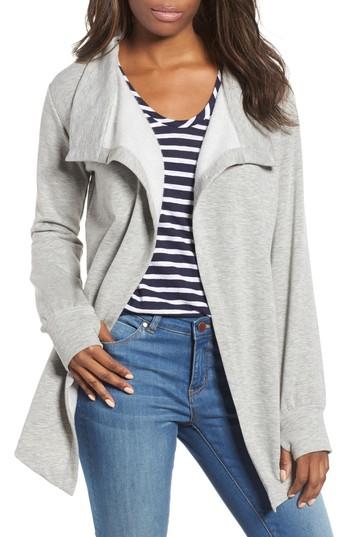 Women's Calson Off-duty Fleece Knit Cardigan - Grey