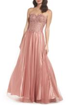 Women's Blondie Nites Embellished Corset Ballgown - Pink