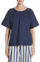 Women's Sofie D'hoore T-top Side Slit Blouse Us / 34 Fr - Blue