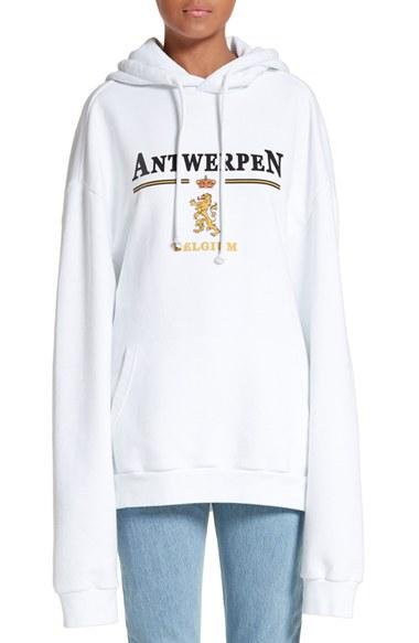 Women's Vetements X Space Graphic Hoodie - White