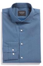 Men's Nordstrom Men's Shop Trim Fit Dress Shirt .5 32/33 - Blue