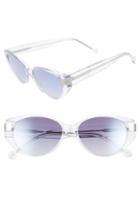 Women's Colors In Optics Southbeach 54mm Gradient Cat Eye Sunglasses - Crystal