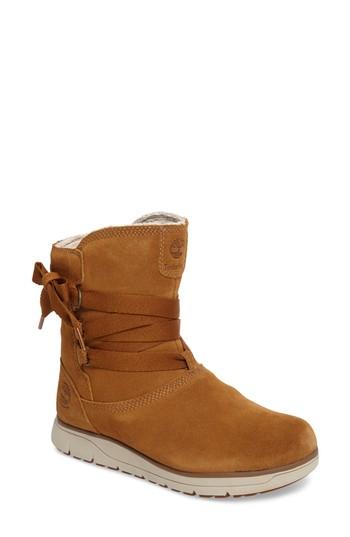 Women's Timberland Leighland Waterproof Boot .5 M - Brown