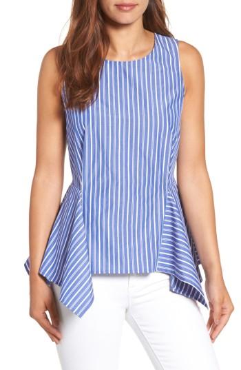 Women's Pleione Handerkerchief Hem Poplin Top