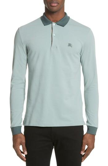 Men's Burberry Lawford Rugby Shirt - Green