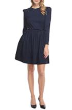 Women's Gal Meets Glam Collection Callie Print Long Sleeve Dress - Blue