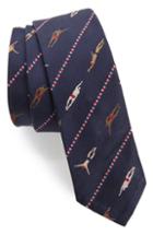 Men's Thom Browne Swimmer Skinny Tie, Size - Blue