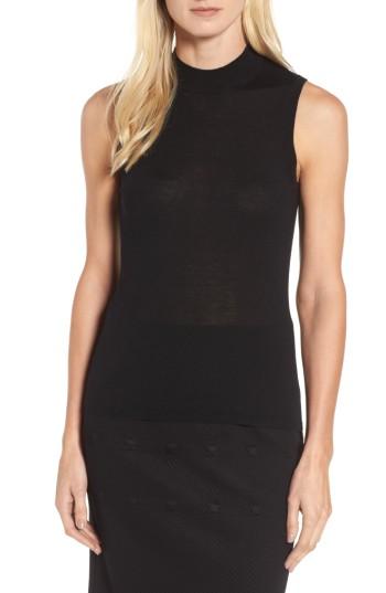 Women's Boss Foebe Sleeveless Wool Sweater - Black